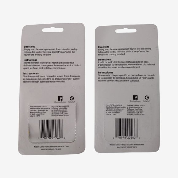 Perky Pet 2 Packs of 9 Count Yellow Replacement Flowers for Feeders - Picture 2 of 7